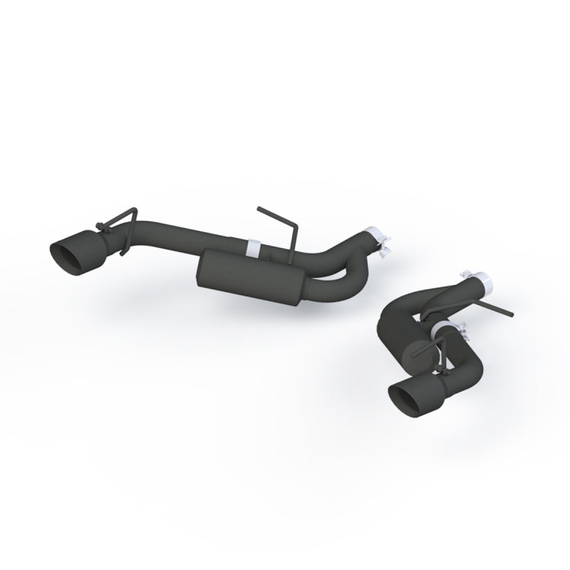 MBRP 16-19 Chevrolet Camaro 2.5in Black Coated Non NPP Axle Back Exhaust System - 4in Dual Wall Tips Axle Back MBRP