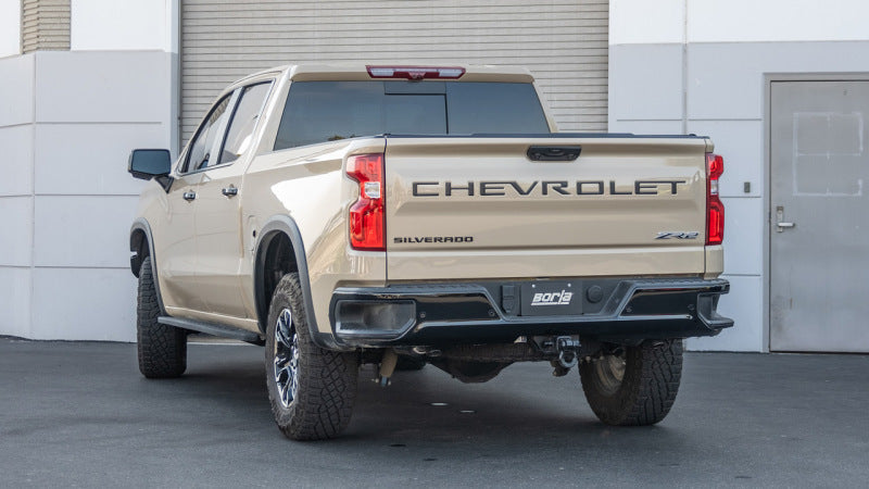 Borla 22-23 Chevrolet Silverado 1500 ZR2 &amp; AT4X 6.2L CC SB 147.5in WB Touring Cat-Back Catback Borla