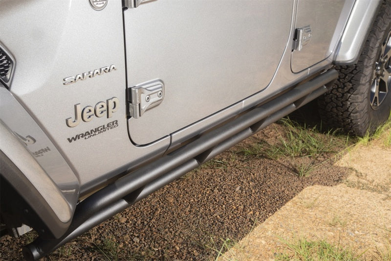 Rugged Ridge RRC Rocker Guards 2018-20 Jeep Wrangler JL 4 Door Body Armor & Rock Rails Rugged Ridge