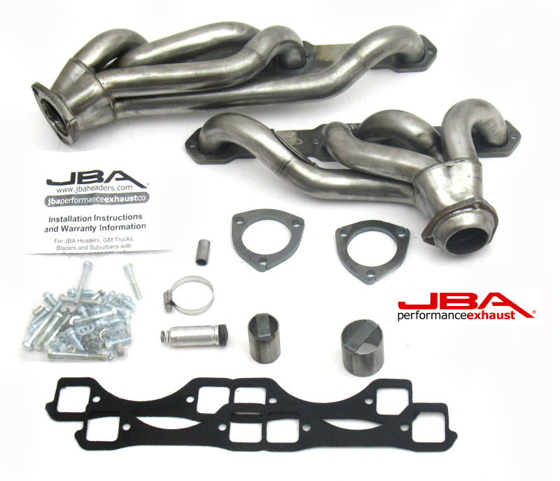 JBA 65-86 GM Truck 265-400 Carbureted w/A.I.R. 1-5/8in Primary Raw 409SS Cat4Ward Header Headers & Manifolds JBA