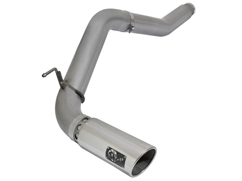 aFe LARGE Bore HD Exhausts 5in DPF-Back SS-409 2016 Nissan Titan XD V8-5.0L CC/SB (td) DPF Back aFe