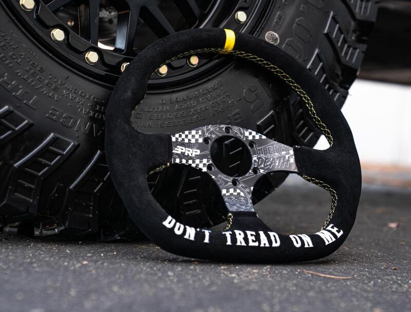 PRP Dont Tread on Me Comp-R Suede Steering Wheel (D-Shaped) Seats PRP Seats