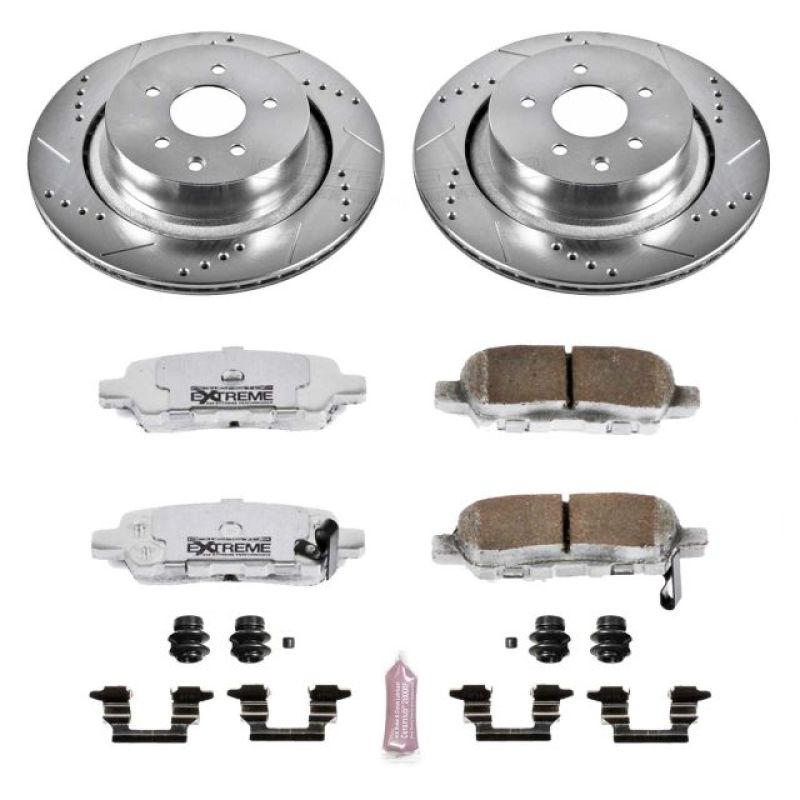 Power Stop 07-08 Infiniti G35 Rear Z26 Street Warrior Brake Kit Brake Kits - Performance D&S PowerStop