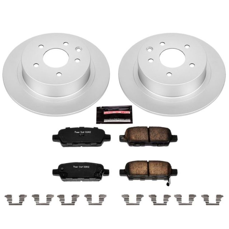 Power Stop 02-06 Nissan Altima Rear Z17 Evolution Geomet Coated Brake Kit Brake Kits - Performance Blank PowerStop