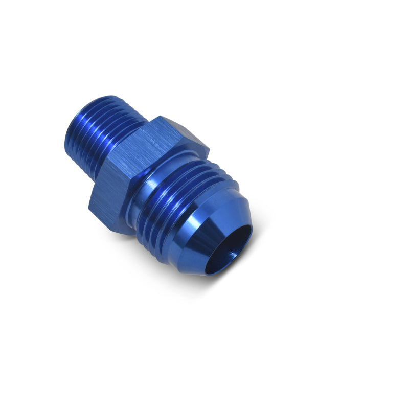 Russell Performance -12 AN to 3/4in NPT Straight Flare to Pipe (Blue) Fittings Russell