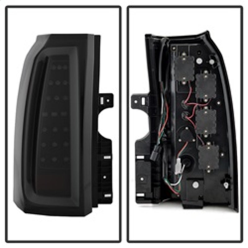 Spyder Chevy Tahoe / Suburban 15-17 LED Tail Lights - Black Smoke (ALT-YD-CTA15-LED-BSM) Tail Lights SPYDER