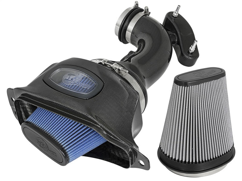 aFe Momentum Black Series Carbon Fiber Intake System P5R 14-17 Chevy Corvette 6.2L (C7) Cold Air Intakes aFe
