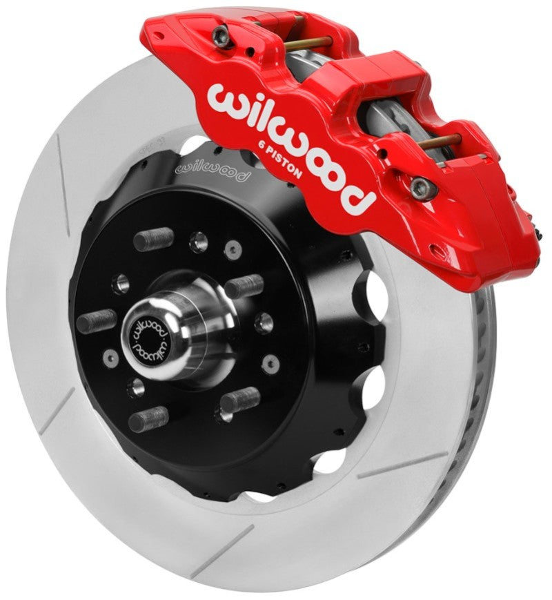 Wilwood 70-81 FBody/75-79 A&XBody AERO6 Frt BBK 14in Rtr Red Calipers Use w/ Pro Drop Spindle Big Brake Kits Wilwood