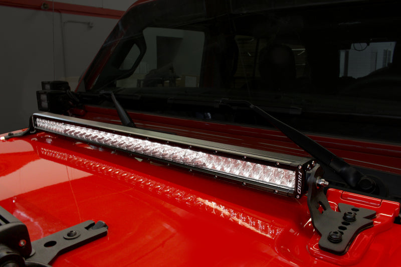 Go Rhino 18-20 Jeep Wrangler JL/JLU/Gladiator JT Light Mount - 30in Single Row Light Mounts Go Rhino