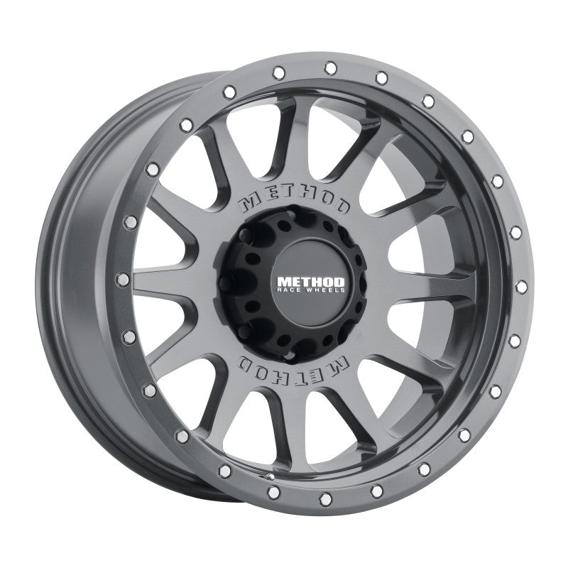 Method MR605 NV 20x10 -24mm Offset 8x170 124.9mm CB Gloss Titanium Wheel Wheels - Cast Method Wheels