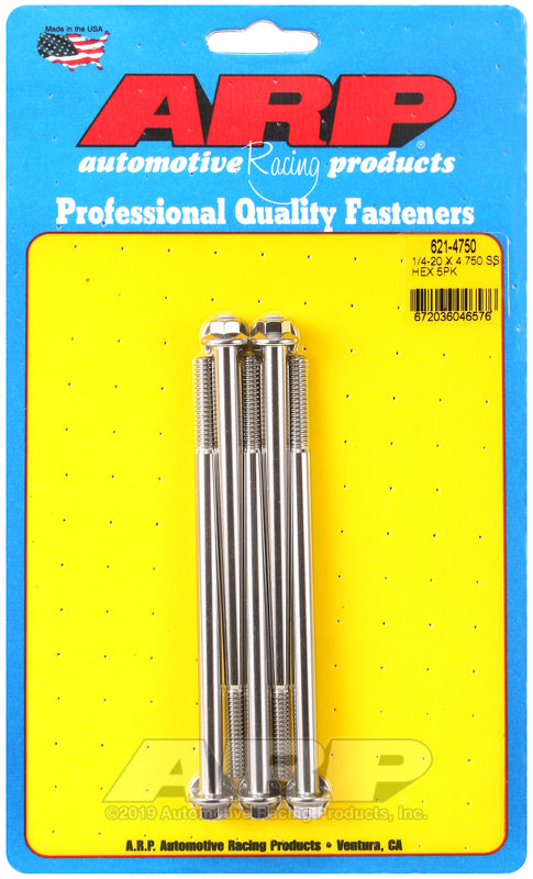 ARP 1/4-20 x 4.750 hex SS bolts Rod Bolt Kits ARP