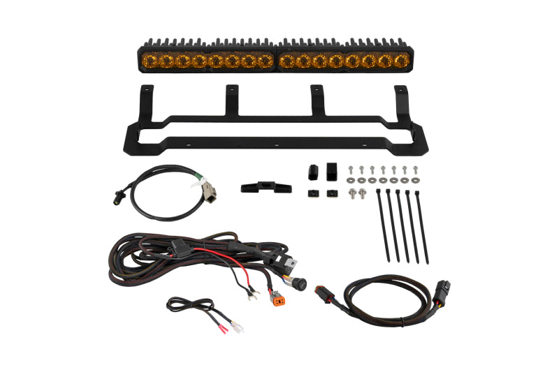 Diode Dynamics 4Runner 2025 TRD Pro Grille SS20 Pro Yellow Combo Light Bars & Cubes Diode Dynamics