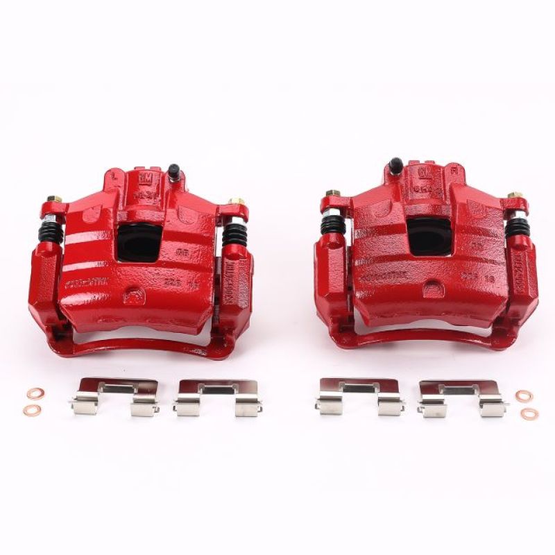 Power Stop 2017 Buick LaCrosse Front Red Calipers w/Brackets - Pair Brake Calipers - Perf PowerStop