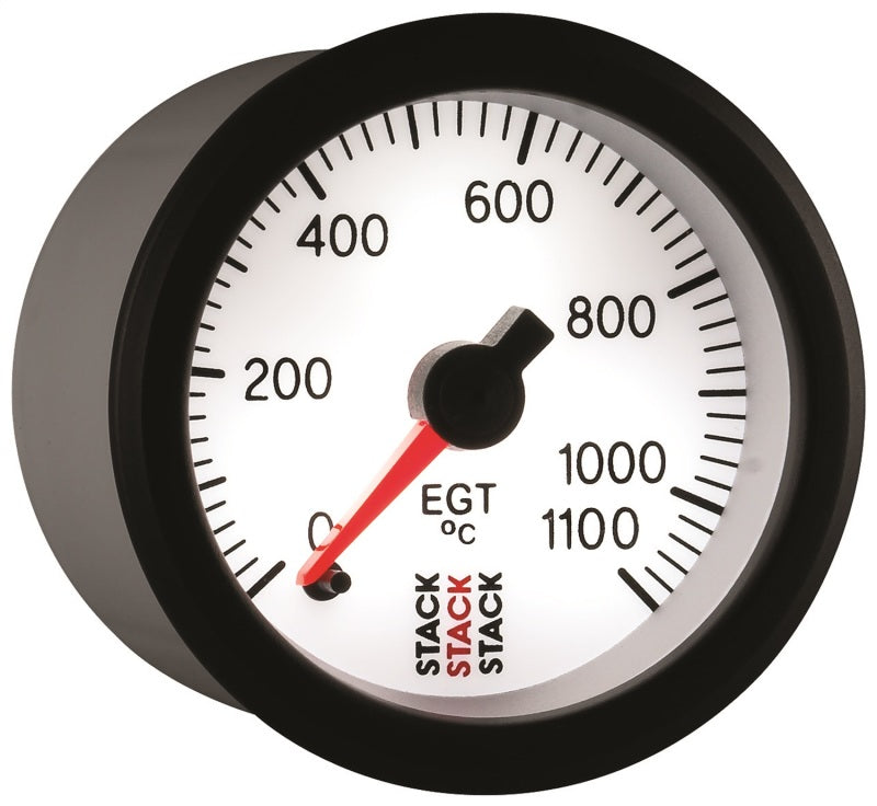 Autometer Stack 52mm 0-1100 Deg C Pro Stepper Motor Exhaust Gas Temp Gauge - White Gauges AutoMeter