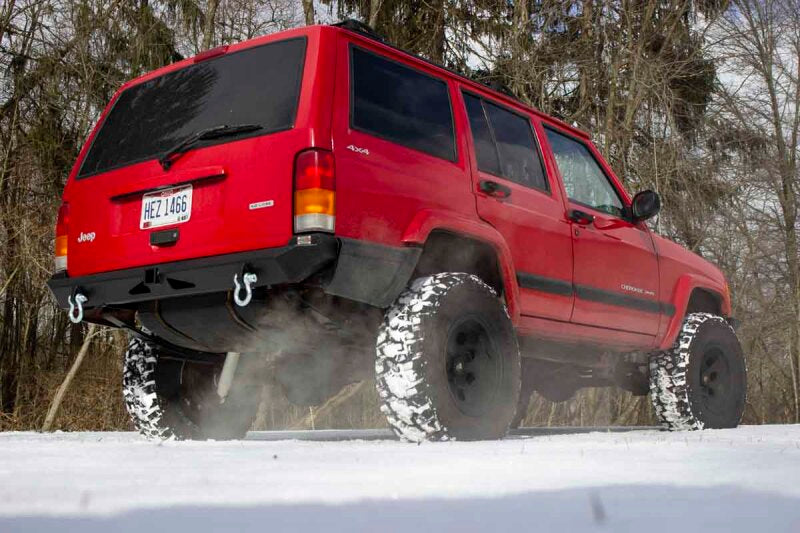 Fishbone Offroad 84-01 XJ Jeep Cherokee Bullhead Rear Bumper Bumpers - Steel Fishbone Offroad