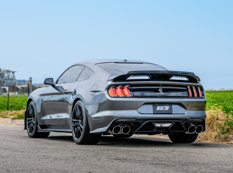 Borla 2020 Ford GT500 5.2L AT 3in ATAK CatBack Exhaust w/ Chrome Tips Catback Borla
