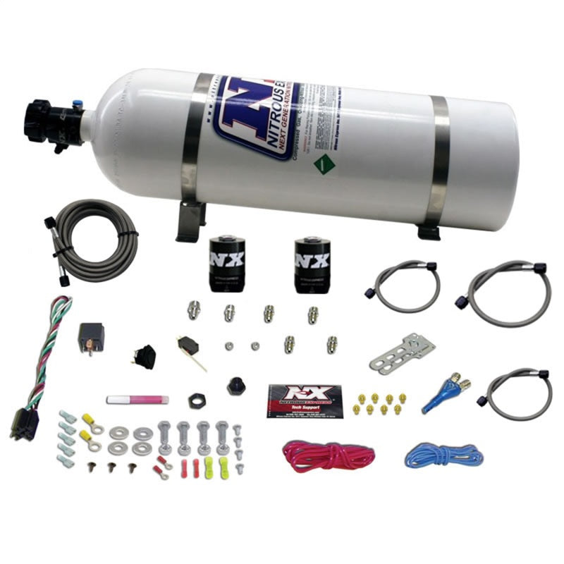 Nitrous Express GM EFI Race Single Nozzle Nitrous Kit (100-250HP) w/15lb Bottle Nitrous Systems Nitrous Express