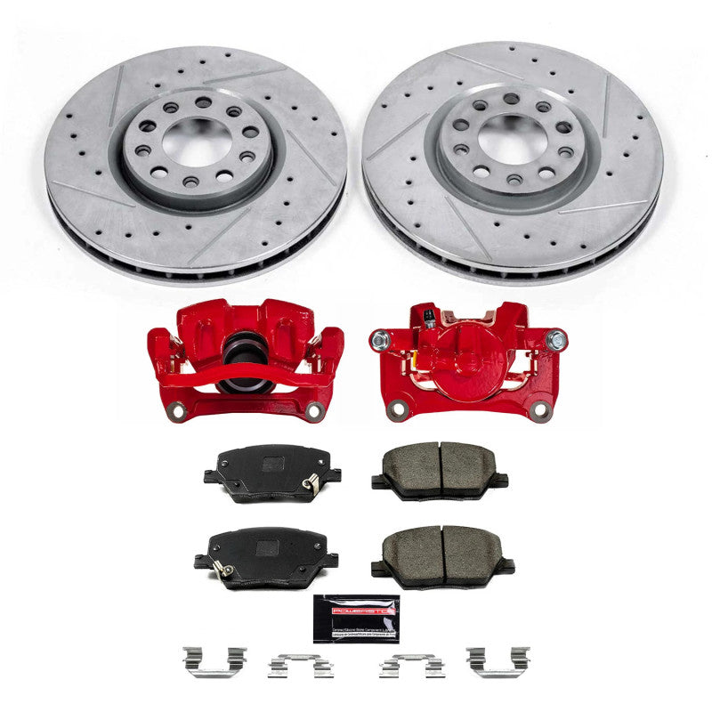 Power Stop 16-18 Fiat 500X Front Z23 Evolution Kit w/Calipers Brake Kits - Performance D&S PowerStop