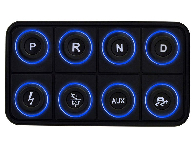 AEM EV 8 Button Keypad CAN Based Programmable Backlighting Programmer Accessories AEM