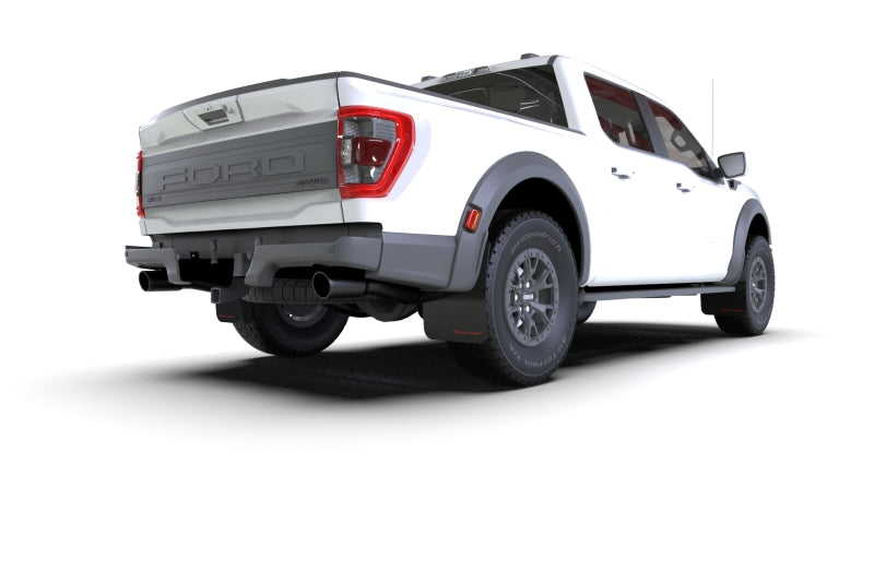 Rally Armor 21-25 Ford F-150 Raptor Gen 3 Black UR Mud Flap w/Red Logo Mud Flaps Rally Armor