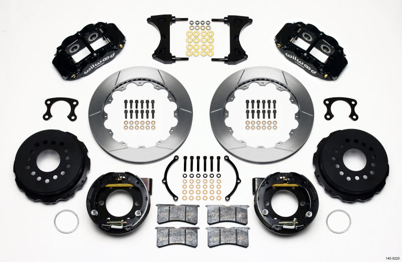 Wilwood Narrow Superlite 4R Rear P-Brk Kit 12.88in Small Ford 2.50in Offset Big Brake Kits Wilwood