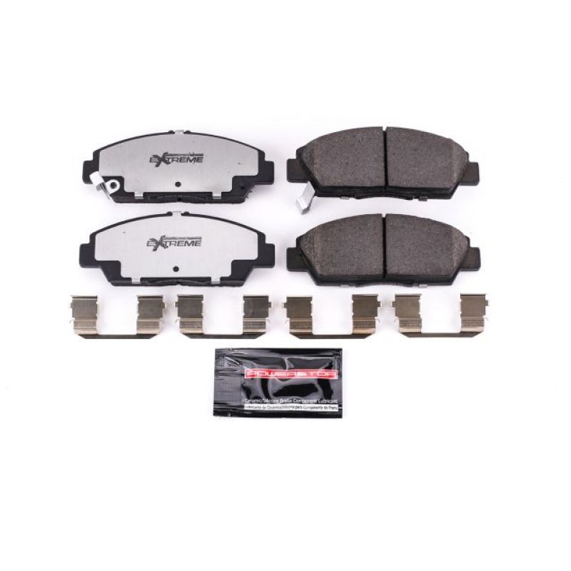 Power Stop 92-96 Honda Prelude Front Z26 Extreme Street Brake Pads w/Hardware Brake Pads - Performance PowerStop