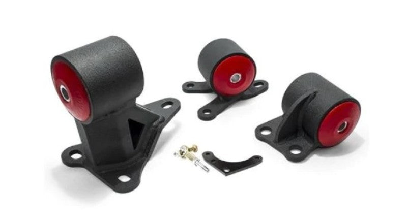 Innovative 92-95 Civic B/D Series Black Steel Mounts 95A Bushings (Auto to Manual Cable 2 Bolt) Engine Mounts Innovative Mounts
