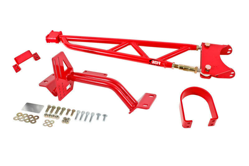 BMR 93-02 F-Body w/ DSL Torque Arm Tunnel Mount (For Long Tube Headers) - Red Suspension Arms & Components BMR Suspension