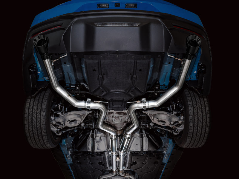 AWE 2024 Ford Mustang GT Fastback S650 RWD Track Edition Cat-Back Exhaust w/ Dual Diamond Black Tips Catback AWE Tuning