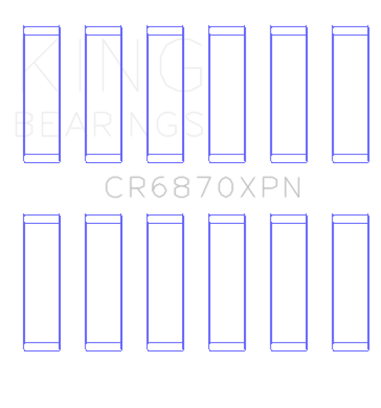 King Engine Bearings 09-15 Nissan GT-R VR38DETT (Size STD) Performance Rod Bearing Set Bearings King Engine Bearings