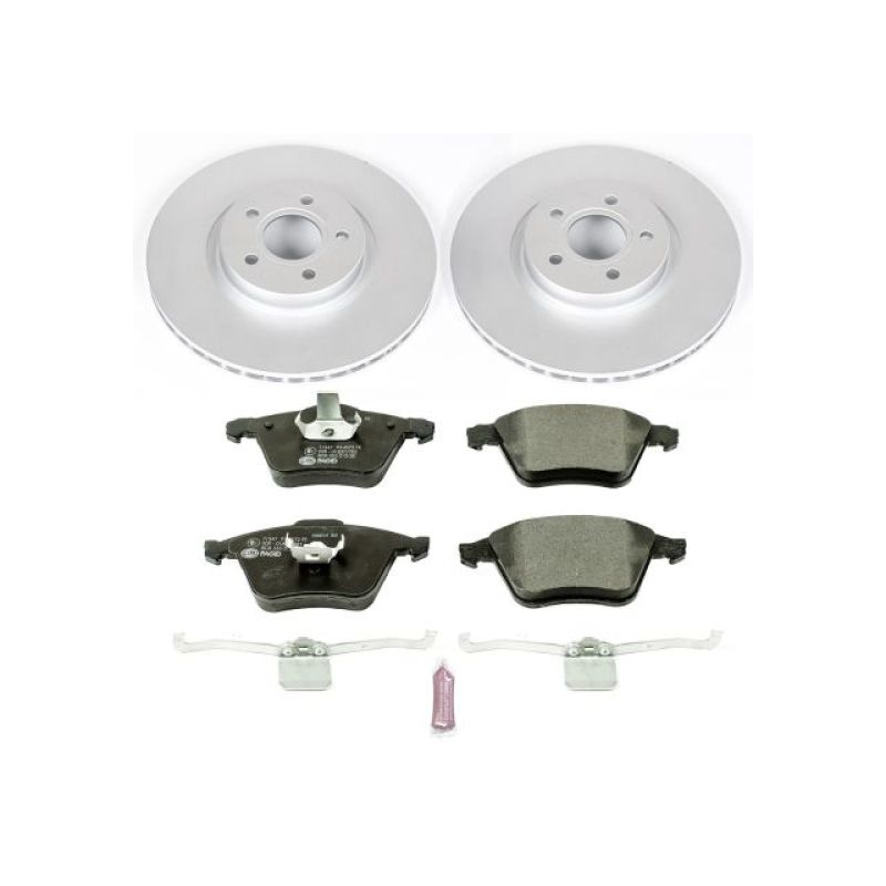 Power Stop 06-13 Volvo C70 Front Euro-Stop Brake Kit Brake Kits - OE PowerStop