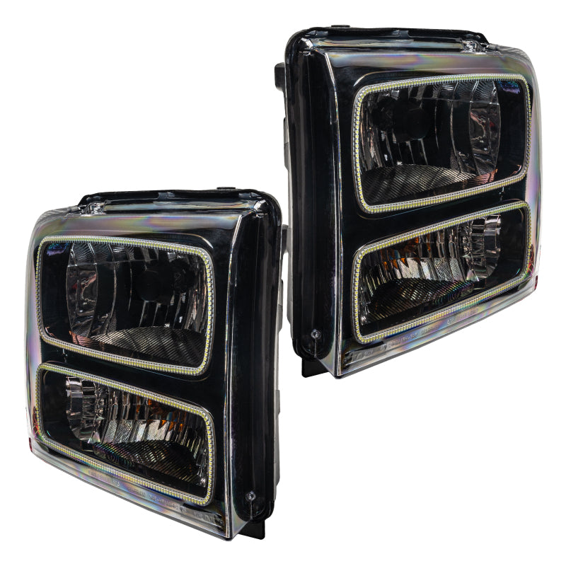 Oracle 05-07 Ford F-250/350 SMD HL - Black - ColorSHIFT Headlights ORACLE Lighting