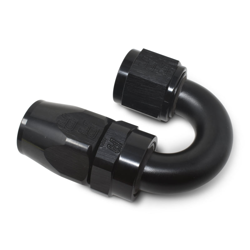 Russell Performance -10 AN Black 180 Degree Full Flow Swivel Hose End Fittings Russell