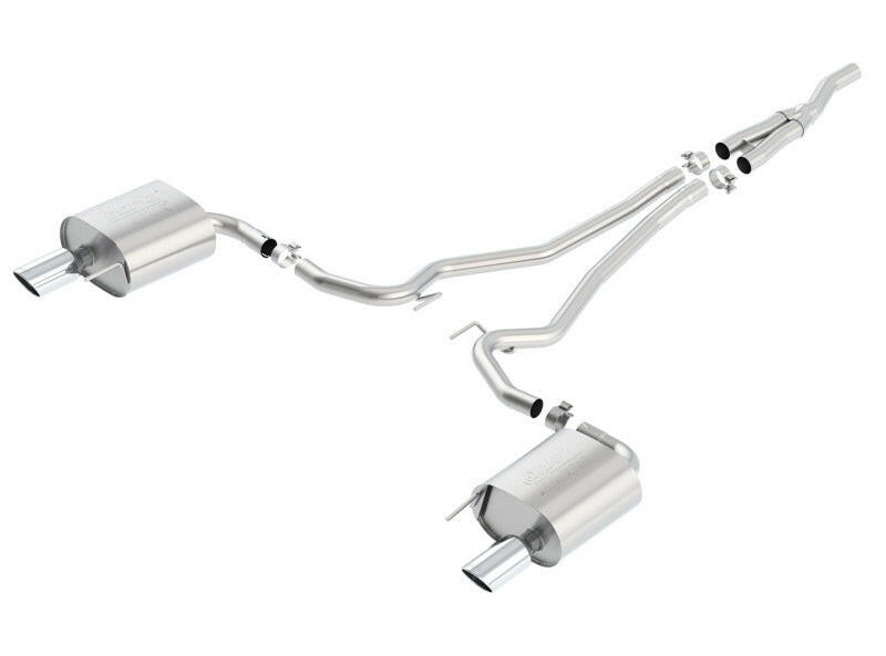Borla Atak Cat Back 15-17 Ford Mustang 2.3L EcoBoost MT/AT 2.25in pipe 4in tip Catback Borla