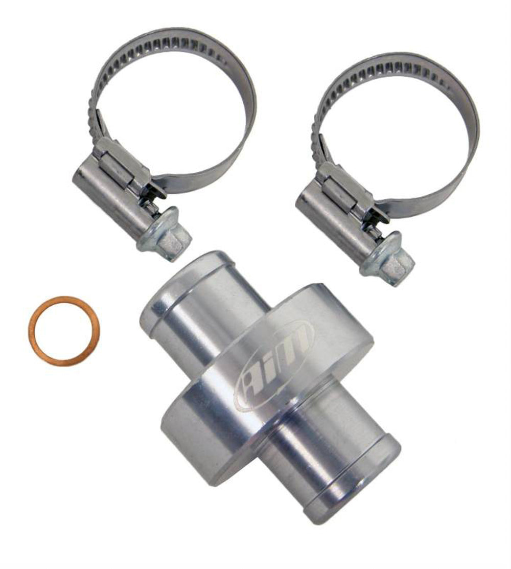 Water Temp Fitting Inline 5/8in / 3/4in M10 AN-NPT Fittings and Components AiM SPORTS