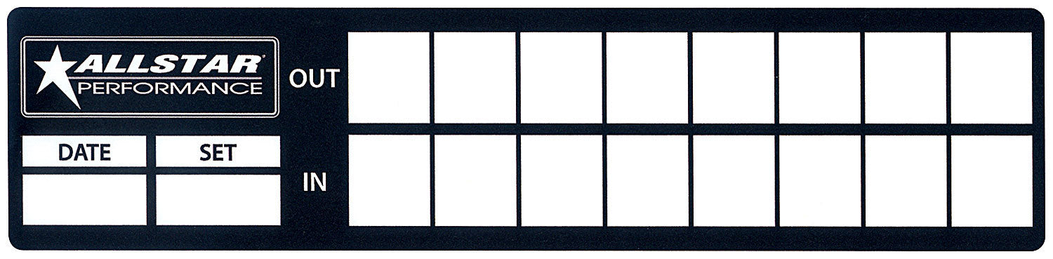 Tire Log Decals 40pk Decals Allstar Performance