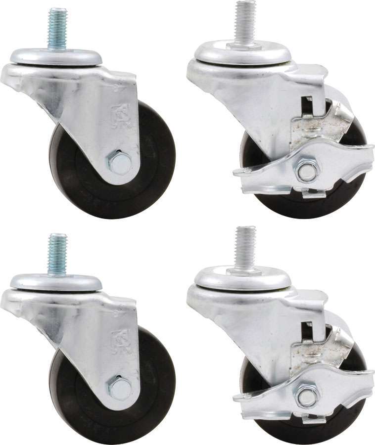 Wheel Kit 3in Heavy Duty Locking Engine Stand Casters Allstar Performance
