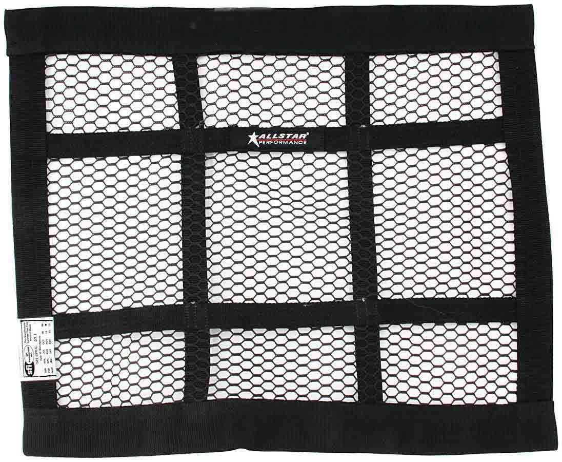 Mesh Window Net Black 22 x 18 SFI Window Nets Allstar Performance