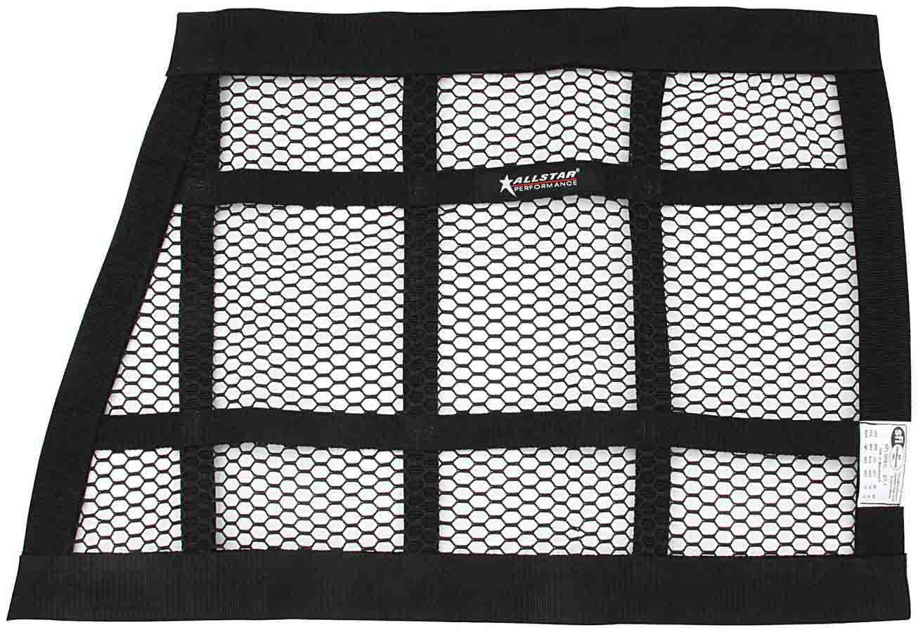 Mesh Window Net Black 22 x 27 x 18 SFI Window Nets Allstar Performance