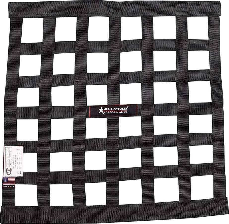 Window Net Border Style 18 x 18 SFI Black Window Nets Allstar Performance