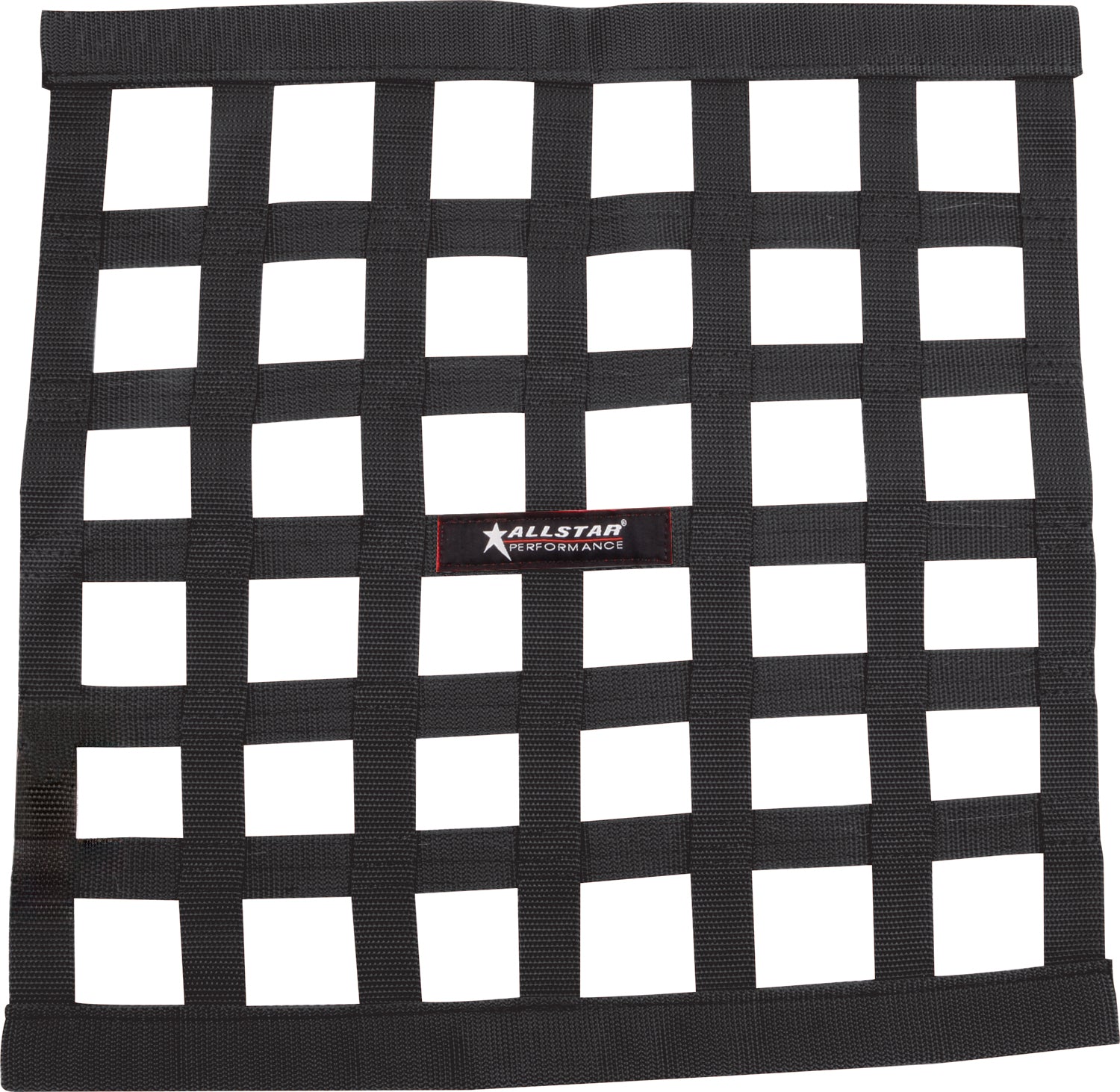 Window Net Ribbon Style 18 x 18 Black Non-SFI Window Nets Allstar Performance