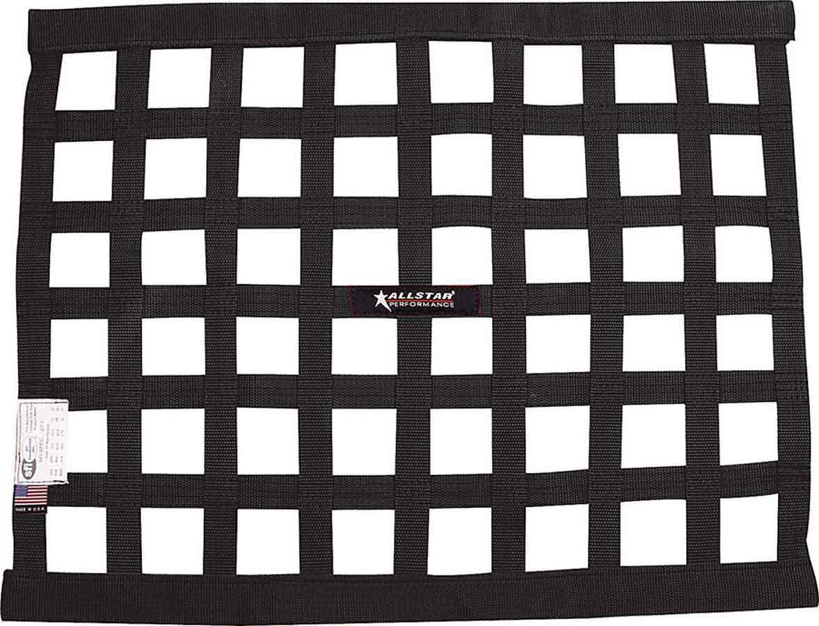 Window Net Border Style 18 x 24 SFI Black Window Nets Allstar Performance