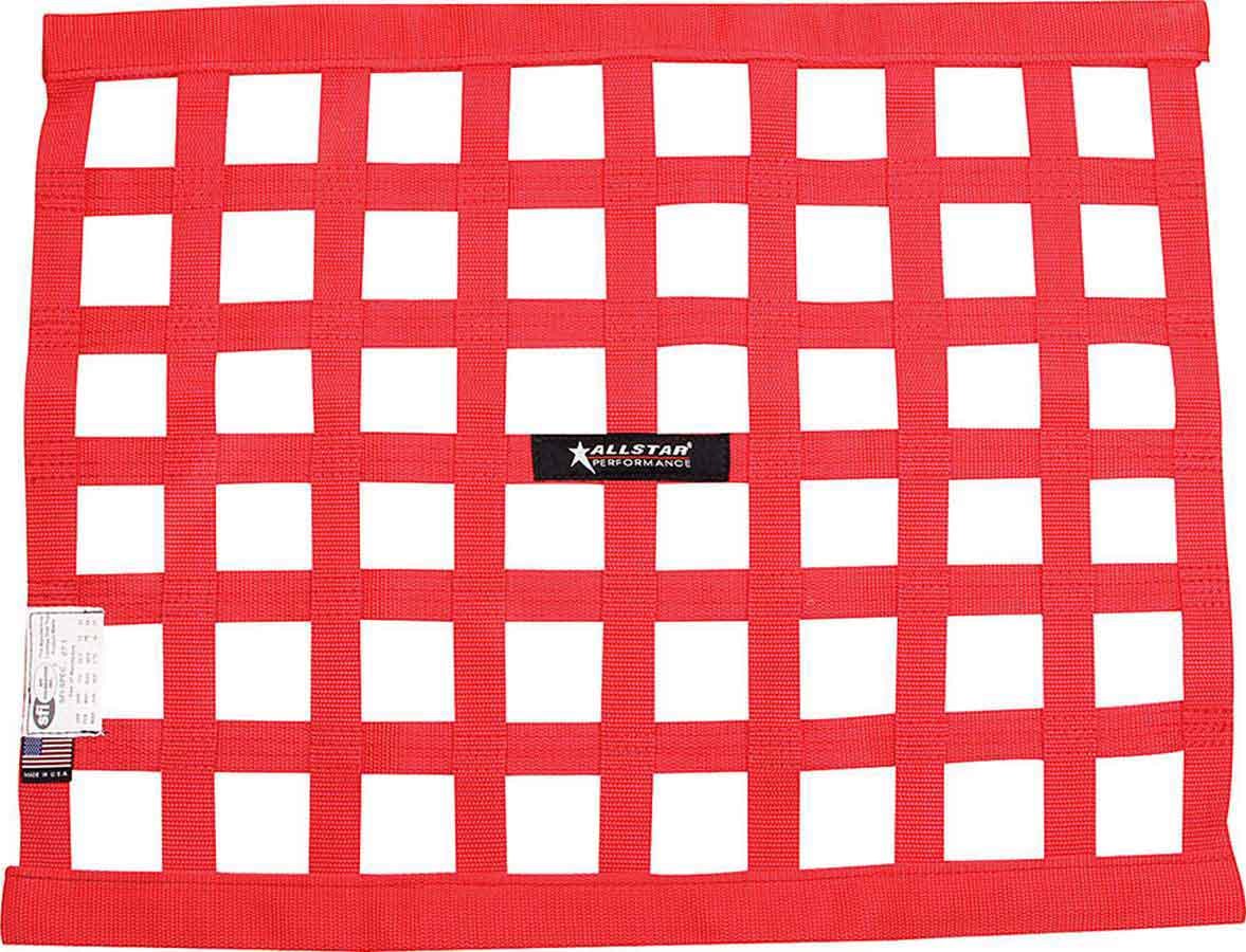 Window Net Border Style 18 x 24 SFI Red Window Nets Allstar Performance