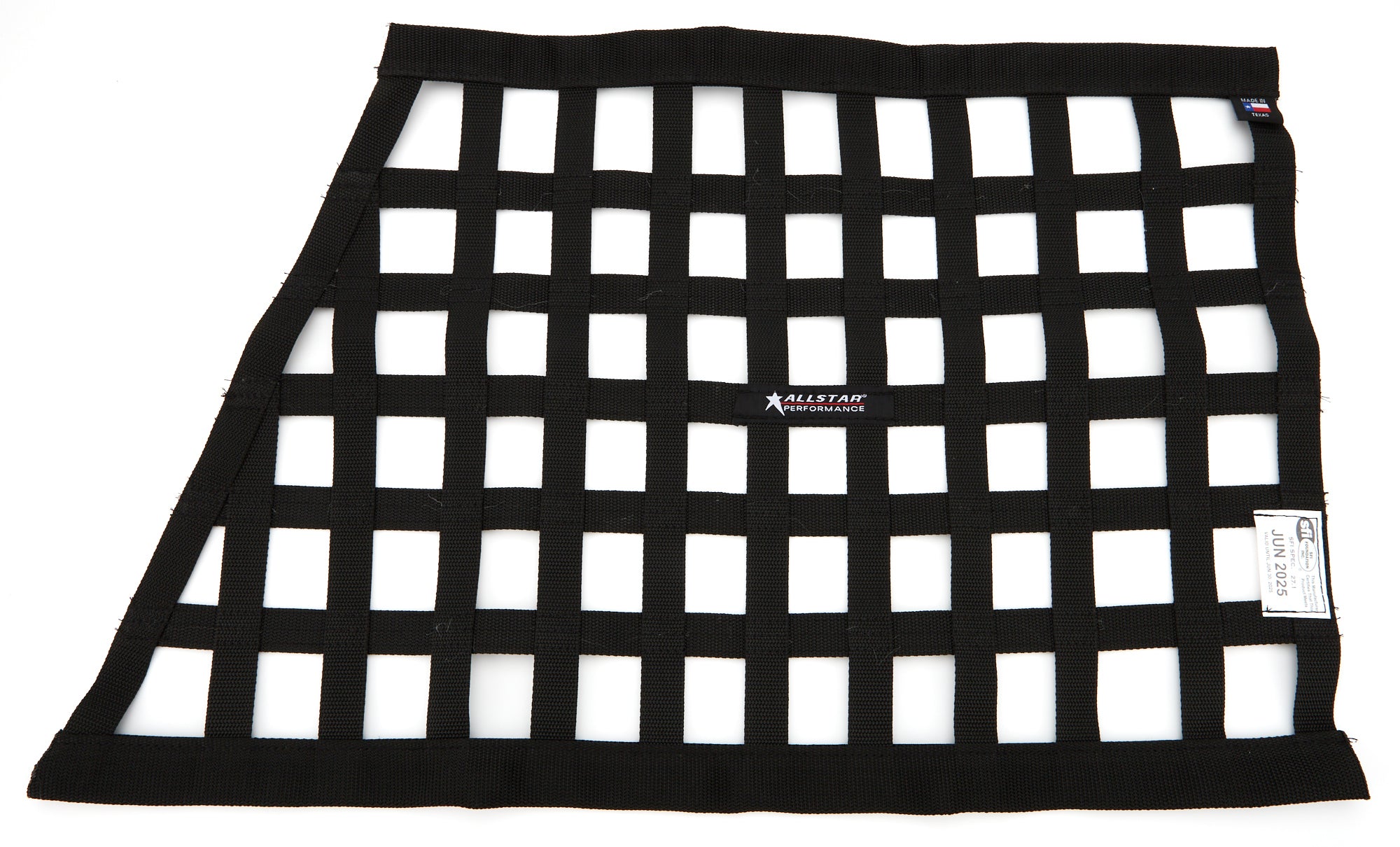 Window Net Border Style Angled Black SFI Window Nets Allstar Performance