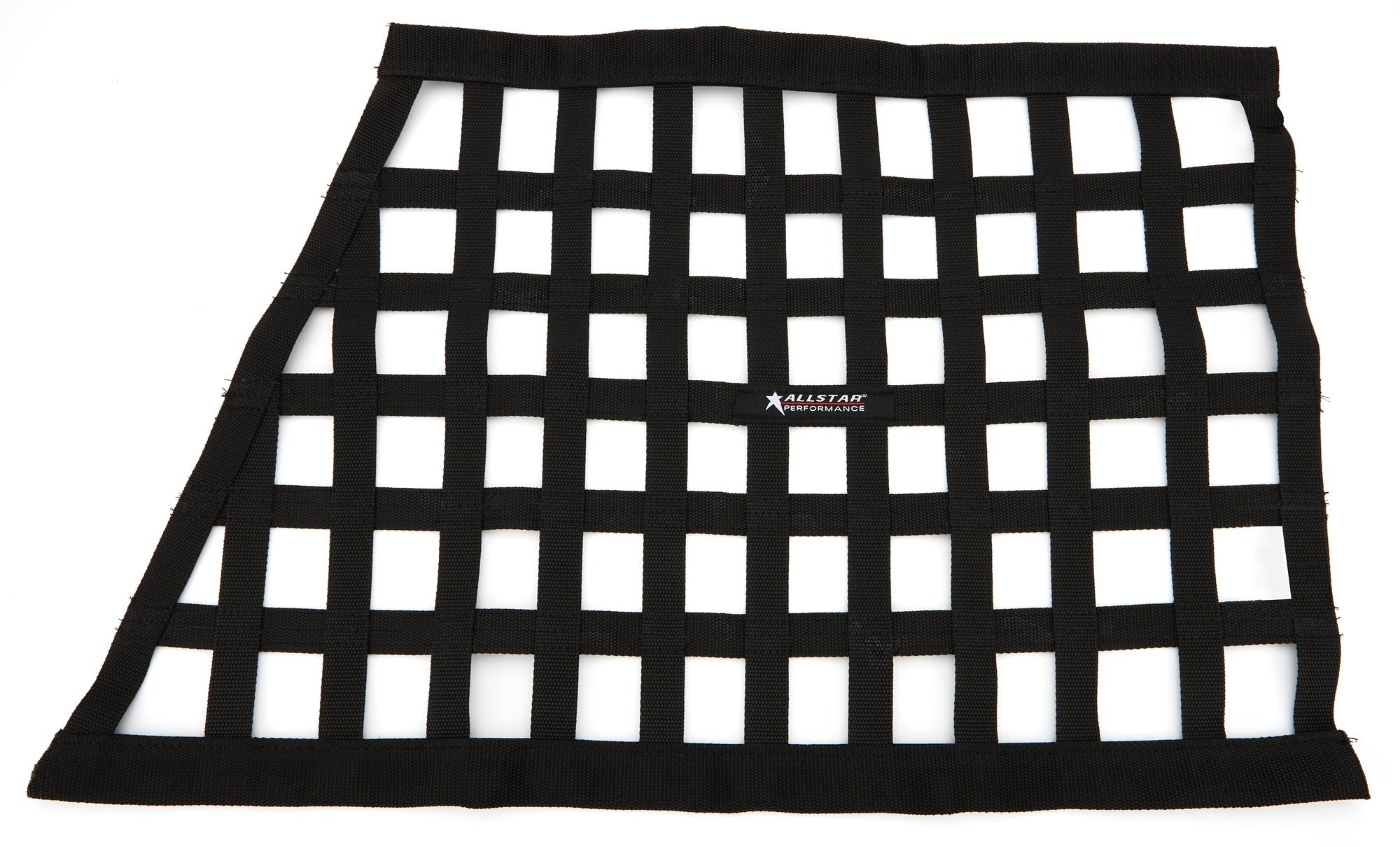 Window Net Ribbon Style Angled Black Non-SFI Window Nets Allstar Performance