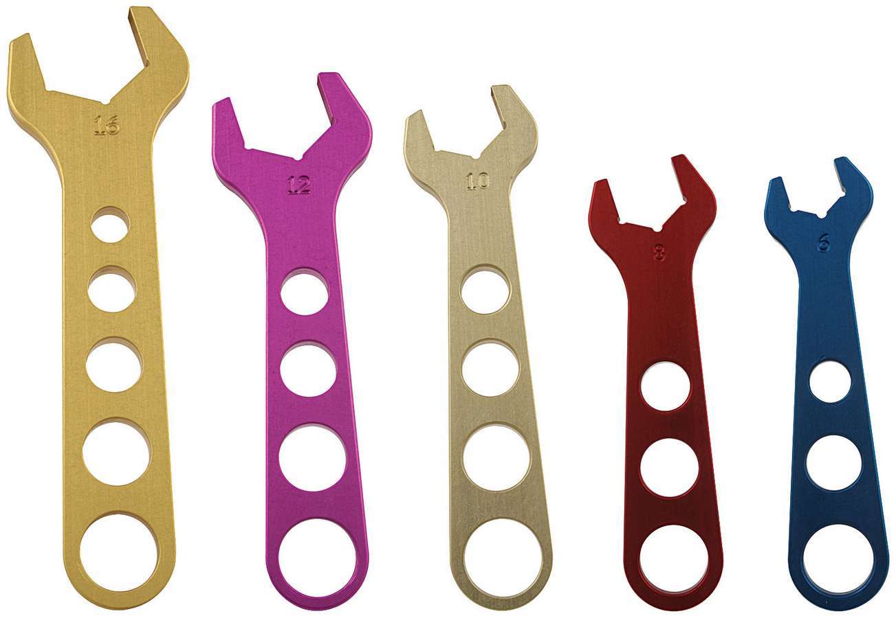 Aluminum Wrench Set (6-8-10-12-16) Wrenches Allstar Performance