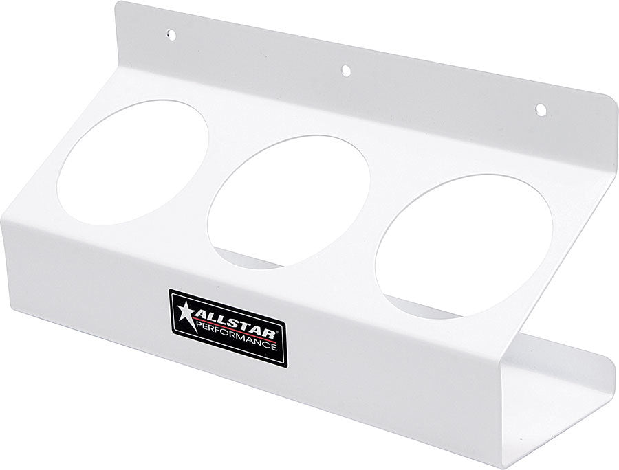 Aerosol Can Holder White 3 Hole Shop/Trailer Organizers Allstar Performance
