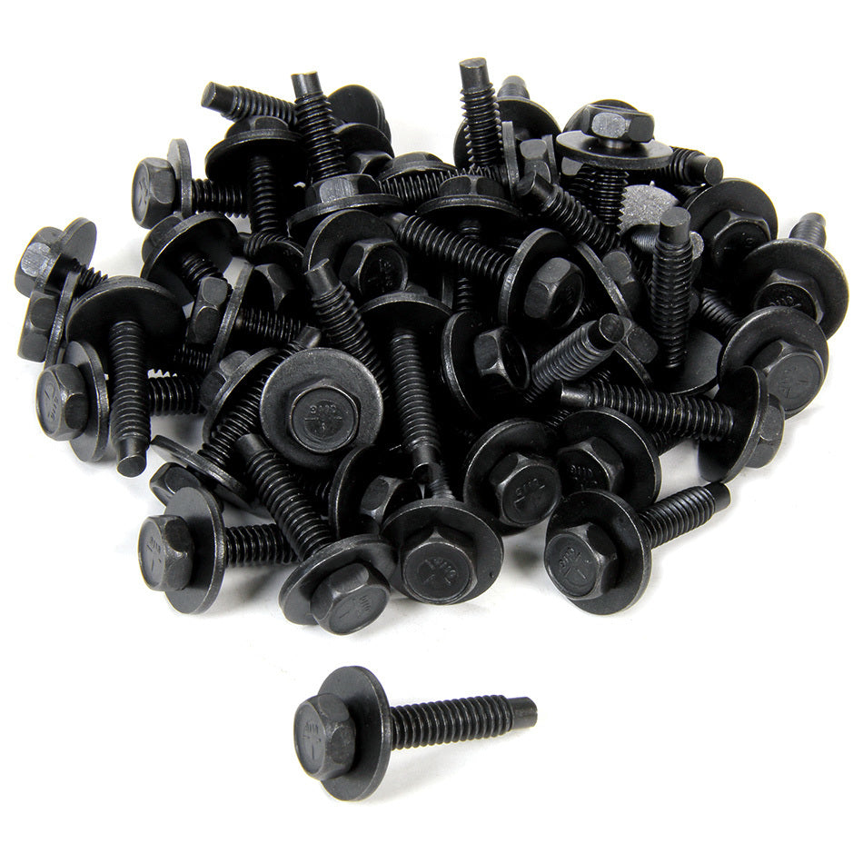 Body Bolt 1-1/8in 50pk Black Body Fastener Kits Allstar Performance