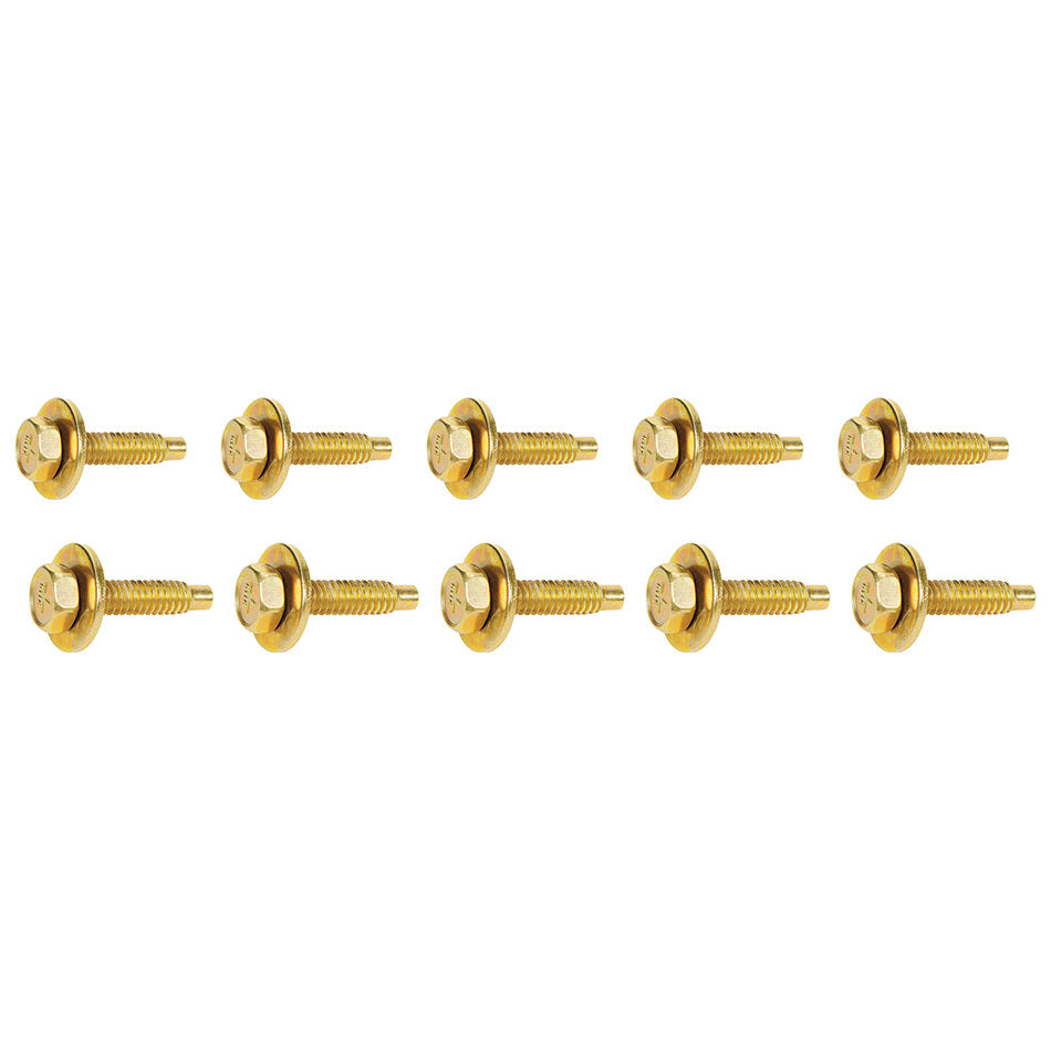 Body Bolt 1-1/8in 10pk Gold Body Fastener Kits Allstar Performance