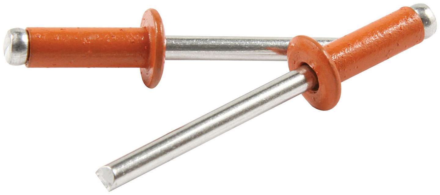 Sm Hd Rivet Orange Alum 250pk Discontinued Rivets Allstar Performance